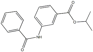 isopropyl 3-(benzoylamino)benzoate Structure