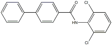 N-(2,6-dichlorophenyl)[1,1'-biphenyl]-4-carboxamide 구조식 이미지