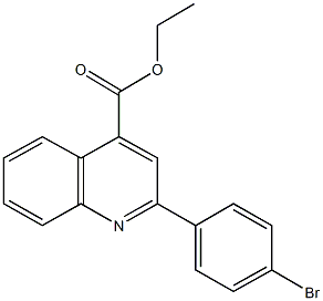 ethyl 2-(4-bromophenyl)-4-quinolinecarboxylate 구조식 이미지