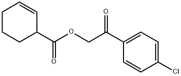 2-(4-chlorophenyl)-2-oxoethyl 2-cyclohexene-1-carboxylate Structure