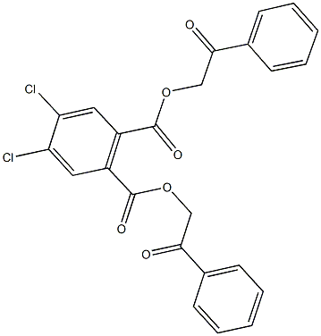 bis(2-oxo-2-phenylethyl) 4,5-dichlorophthalate Structure