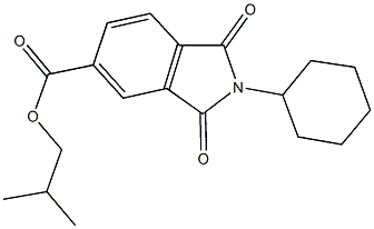 isobutyl 2-cyclohexyl-1,3-dioxoisoindoline-5-carboxylate Structure