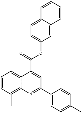 2-naphthyl 8-methyl-2-(4-methylphenyl)-4-quinolinecarboxylate 구조식 이미지