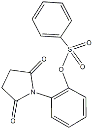 2-(2,5-dioxo-1-pyrrolidinyl)phenyl benzenesulfonate 구조식 이미지