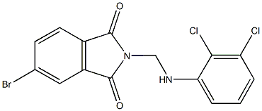 5-bromo-2-[(2,3-dichloroanilino)methyl]-1H-isoindole-1,3(2H)-dione 구조식 이미지