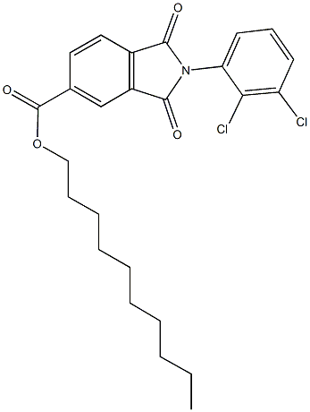 decyl 2-(2,3-dichlorophenyl)-1,3-dioxoisoindoline-5-carboxylate Structure