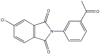 2-(3-acetylphenyl)-5-chloro-1H-isoindole-1,3(2H)-dione Structure