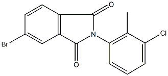 5-bromo-2-(3-chloro-2-methylphenyl)-1H-isoindole-1,3(2H)-dione Structure