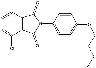 2-(4-butoxyphenyl)-4-chloro-1H-isoindole-1,3(2H)-dione Structure