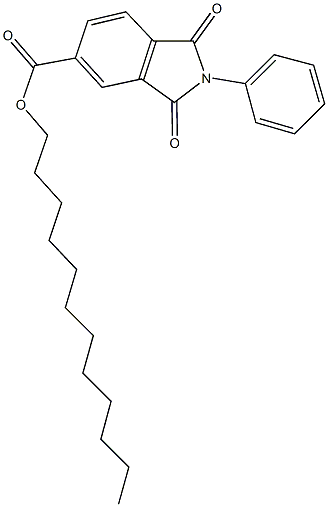 dodecyl 1,3-dioxo-2-phenylisoindoline-5-carboxylate Structure