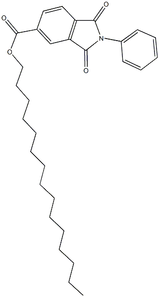 pentadecyl 1,3-dioxo-2-phenylisoindoline-5-carboxylate 구조식 이미지