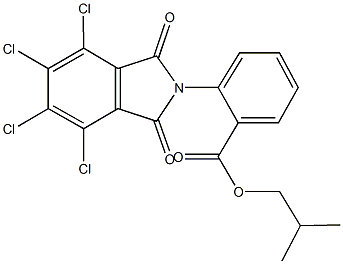 isobutyl 2-(4,5,6,7-tetrachloro-1,3-dioxo-1,3-dihydro-2H-isoindol-2-yl)benzoate Structure