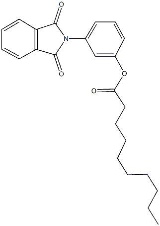 3-(1,3-dioxo-1,3-dihydro-2H-isoindol-2-yl)phenyl decanoate Structure