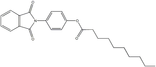 4-(1,3-dioxo-1,3-dihydro-2H-isoindol-2-yl)phenyl decanoate 구조식 이미지