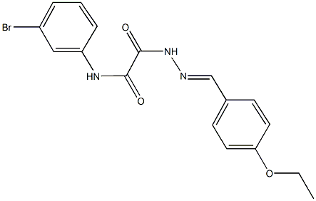 N-(3-bromophenyl)-2-[2-(4-ethoxybenzylidene)hydrazino]-2-oxoacetamide Structure