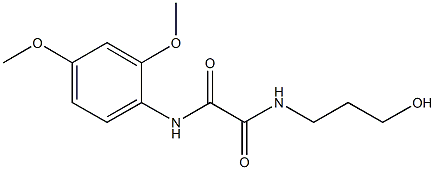 N~1~-(2,4-dimethoxyphenyl)-N~2~-(3-hydroxypropyl)ethanediamide 구조식 이미지