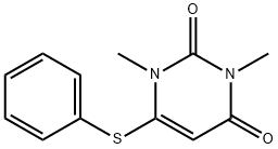 1,3-dimethyl-6-(phenylsulfanyl)-2,4(1H,3H)-pyrimidinedione Structure