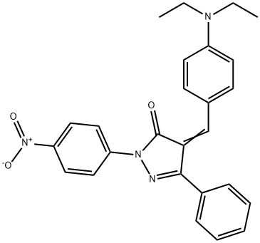 4-[4-(diethylamino)benzylidene]-2-{4-nitrophenyl}-5-phenyl-2,4-dihydro-3H-pyrazol-3-one Structure