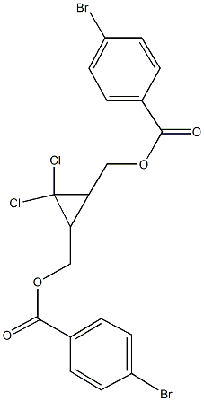 (3-{[(4-bromobenzoyl)oxy]methyl}-2,2-dichlorocyclopropyl)methyl 4-bromobenzoate Structure