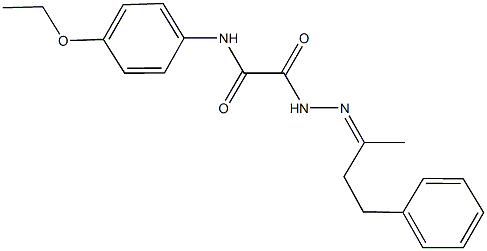 N-(4-ethoxyphenyl)-2-[2-(1-methyl-3-phenylpropylidene)hydrazino]-2-oxoacetamide Structure