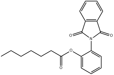 2-(1,3-dioxo-1,3-dihydro-2H-isoindol-2-yl)phenyl heptanoate Structure