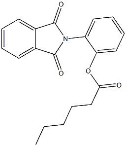 2-(1,3-dioxo-1,3-dihydro-2H-isoindol-2-yl)phenyl hexanoate 구조식 이미지