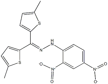 bis(5-methyl-2-thienyl)methanone {2,4-bisnitrophenyl}hydrazone Structure