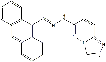 9-anthracenecarbaldehyde [1,2,4]triazolo[4,3-b]pyridazin-6-ylhydrazone Structure