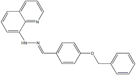 4-(benzyloxy)benzaldehyde 8-quinolinylhydrazone 구조식 이미지