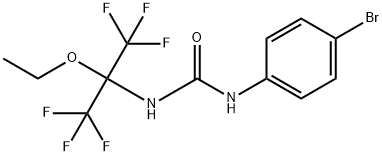 N-(4-bromophenyl)-N'-[1-ethoxy-2,2,2-trifluoro-1-(trifluoromethyl)ethyl]urea 구조식 이미지