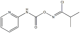2-methyl-N-{[(2-pyridinylamino)carbonyl]oxy}propanimidoyl chloride Structure