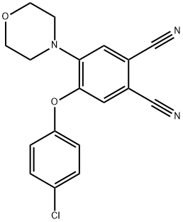 4-(4-chlorophenoxy)-5-(4-morpholinyl)phthalonitrile Structure