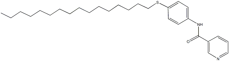 N-[4-(hexadecylsulfanyl)phenyl]nicotinamide 구조식 이미지