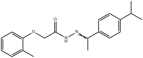 N'-[1-(4-isopropylphenyl)ethylidene]-2-(2-methylphenoxy)acetohydrazide Structure