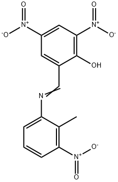 2,4-bisnitro-6-[({3-nitro-2-methylphenyl}imino)methyl]phenol 구조식 이미지