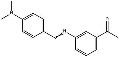 1-(3-{[4-(dimethylamino)benzylidene]amino}phenyl)ethanone Structure