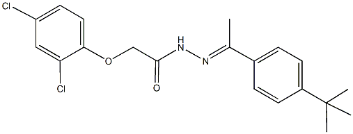 N'-[1-(4-tert-butylphenyl)ethylidene]-2-(2,4-dichlorophenoxy)acetohydrazide Structure