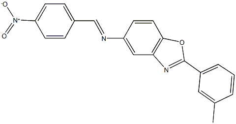 5-({4-nitrobenzylidene}amino)-2-(3-methylphenyl)-1,3-benzoxazole Structure