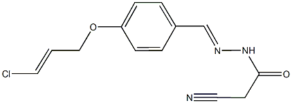 N'-{4-[(3-chloro-2-propenyl)oxy]benzylidene}-2-cyanoacetohydrazide Structure