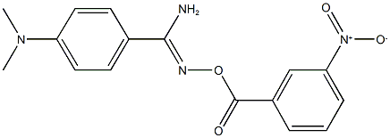 4-(dimethylamino)-N'-({3-nitrobenzoyl}oxy)benzenecarboximidamide Structure