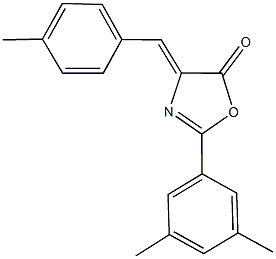 2-(3,5-dimethylphenyl)-4-(4-methylbenzylidene)-1,3-oxazol-5(4H)-one 구조식 이미지