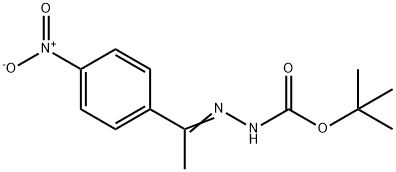 tert-butyl 2-(1-{4-nitrophenyl}ethylidene)hydrazinecarboxylate Structure