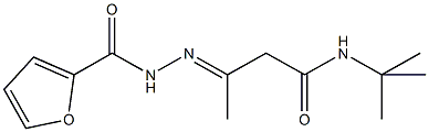 N-(tert-butyl)-3-(2-furoylhydrazono)butanamide Structure