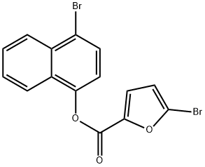 4-bromo-1-naphthyl 5-bromo-2-furoate 구조식 이미지