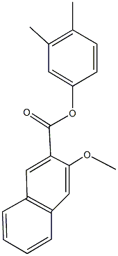 3,4-dimethylphenyl 3-methoxy-2-naphthoate Structure