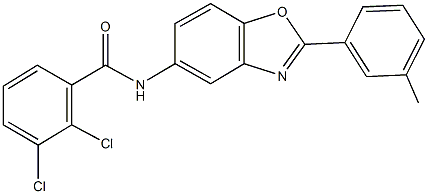 2,3-dichloro-N-[2-(3-methylphenyl)-1,3-benzoxazol-5-yl]benzamide Structure
