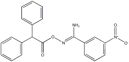 N'-[(diphenylacetyl)oxy]-3-nitrobenzenecarboximidamide Structure