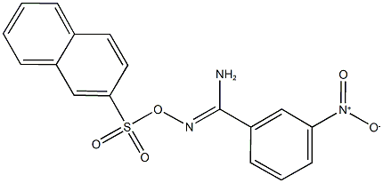 3-nitro-N'-[(2-naphthylsulfonyl)oxy]benzenecarboximidamide 구조식 이미지