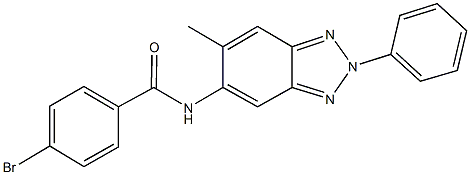 4-bromo-N-(6-methyl-2-phenyl-2H-1,2,3-benzotriazol-5-yl)benzamide Structure