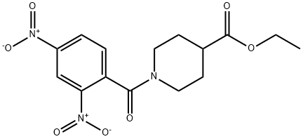 ethyl 1-{2,4-bisnitrobenzoyl}-4-piperidinecarboxylate Structure